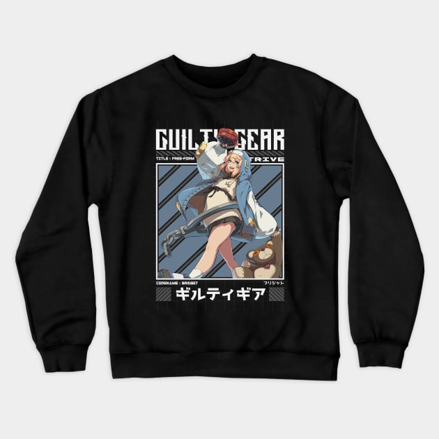 Bridget - Guilty Gear Strive Crewneck Sweatshirt by Arestration